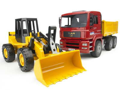 BR1:16 MAN TGA Construction Truck w/ Articulated Road Loader BR1:16 MAN TGA Construction Truck w/ Articulated Road Loader
