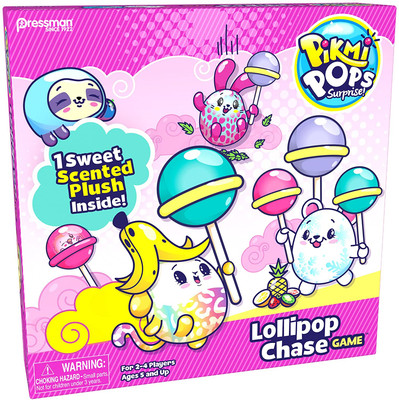 Pressman Pikmi Pops Lollipop Chase Game Board