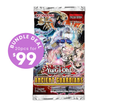 20 Pack of YU-GI-OH! TCG Ancient Guardians 7 Card Blister 20 Pack of YU-GI-OH! TCG Ancient Guardians 7 Card Blister