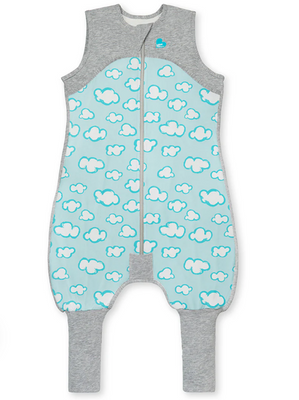 Love to Dream Organic Sleep Suit 0.2Tog Turquoise 12-24M