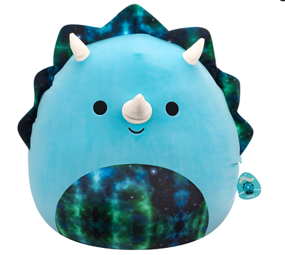 Squishmallow 24 inch Plush - Gerald The Olive Tapir and Vilmos Triceratops