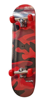 Swifte 31 X 8" Skateboard - Red Camo Swifte 31 X 8" Skateboard - Red Camo