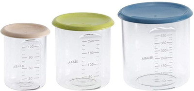 Beaba Tritan Portions Food Jar 3 Pack 120ml/240ml/420ml Beaba Tritan Portions Food Jar 3 Pack 120ml/240ml/420ml
