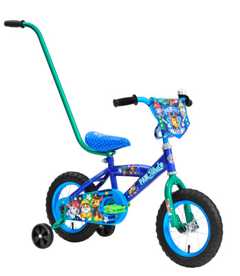 Paw Patrol 30cm W/Handle Blue Green Bike