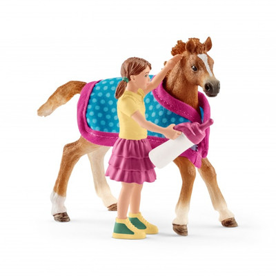 Schleich Foal With Blanket Schleich Foal With Blanket