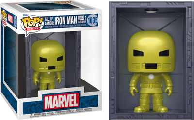 POP! Vinyl Deluxe: Marvel Hall of Armor Iron Man Model 1 Metallic POP! Vinyl Deluxe: Marvel Hall of Armor Iron Man Model 1 Metallic