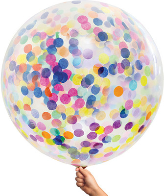 Balloon 1pk Confetti Multi 90cm Balloon 1pk Confetti Multi 90cm