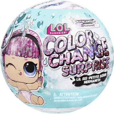 L.O.L. Surprise Glitter Colour Change Lil Sis with 5 Surprises L.O.L. Surprise Glitter Colour Change Lil Sis with 5 Surprises