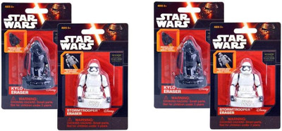 Star Wars EP7 Molded Eraser on Card Kylo and Stormtrooper Bundle Star Wars EP7 Molded Eraser on Card Kylo and Stormtrooper Bundle