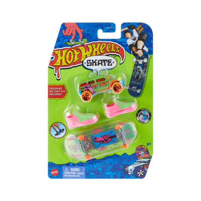 Hot Wheels Skate Tony Hawk Collector Set - Fingerboard, Pair Of Skate Shoes & Car Hot Wheels Skate Tony Hawk Collector Set - Fingerboard, Pair Of Skate Shoes & Car