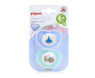 Pigeon Minilight Pacifier Twin Pack M Pigeon Minilight Pacifier Twin Pack M