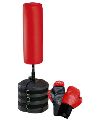 155cm Free Standing Boxing Punch Bag with 12oz Gloves 155cm Free Standing Boxing Punch Bag with 12oz Gloves