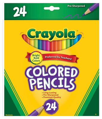 Crayola 24 Full Size Coloured Pencils