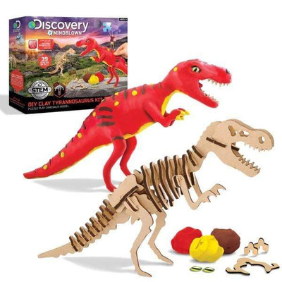 Discovery #Mindblown Dinosaur DIY Puzzle Clay T-Rex Discovery #Mindblown Dinosaur DIY Puzzle Clay T-Rex