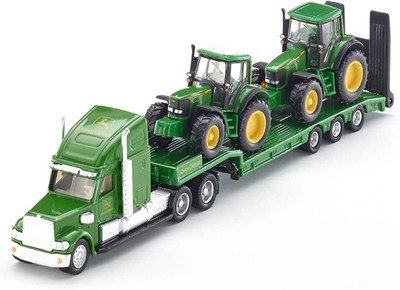 Siku John Deere Low Loader with John Deeres 1:87 Scale Siku John Deere Low Loader with John Deeres 1:87 Scale