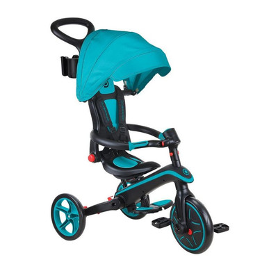 Globber Explorer 4-in-1 Foldable Kids Trike - Teal Globber Explorer 4-in-1 Foldable Kids Trike - Teal