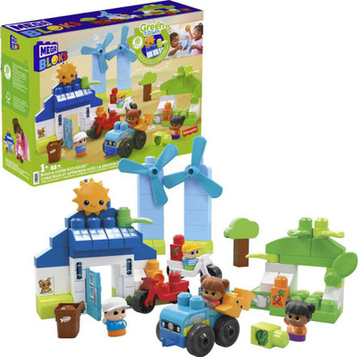 Mega Bloks Green Town Build and Learn Eco House Mega Bloks Green Town Build and Learn Eco House