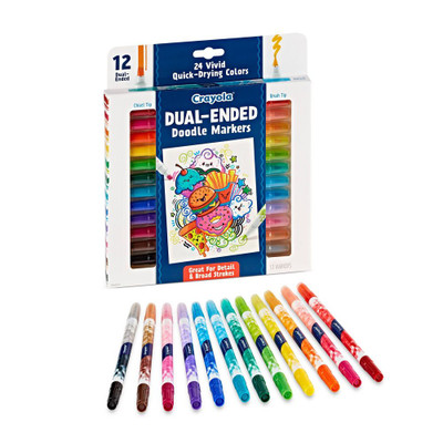 Crayola Duel-Ended Markers 12 Markers Crayola Duel-Ended Markers 12 Markers