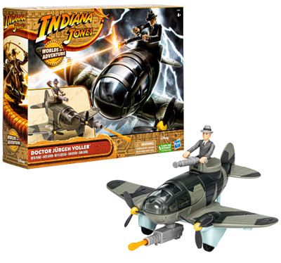 Indiana Jones: Worlds of Adventure Doctor Jürgen Voller with Plane Action Figure Set Indiana Jones: Worlds of Adventure Doctor Jürgen Voller with Plane Action Figure Set
