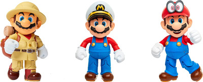 Super Mario 4-Inch Mario Odyssey 3-Pack Super Mario 4-Inch Mario Odyssey 3-Pack
