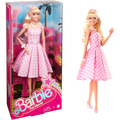 Barbie the Movie Margot Robbie As Barbie In Pink Gingham Dress Barbie the Movie Margot Robbie As Barbie In Pink Gingham Dress