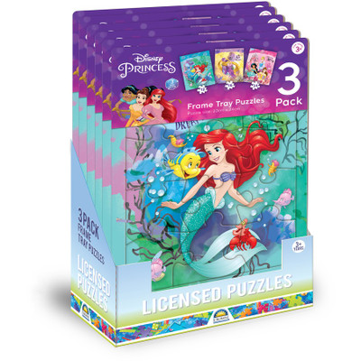Disney Princess: The Little Mermaid Frame Tray Puzzles 3 Pack
