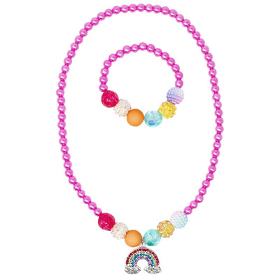Rainbow Necklace and Bracelet Set Rainbow Necklace and Bracelet Set