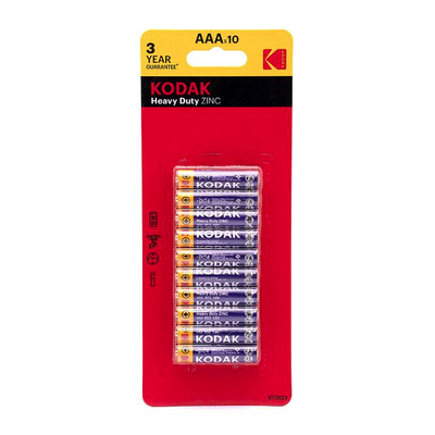 Kodak AAA Extra Heavy Duty Battery 10 Pack Kodak AAA Extra Heavy Duty Battery 10 Pack