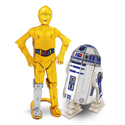 Wood Workx Star Wars Twin Pack - RDD2/ C3PO Wood Workx Star Wars Twin Pack - RDD2/ C3PO