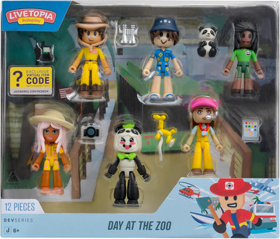 Dev Series Livetopia Day at The Zoo Pack - Six 2.75-inch Mix-and-Match Figures