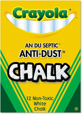 Crayola Chalk 12 Sticks (White)
