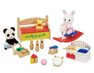 Sylvanian Families Baby's Toy Box with Baby Rabbit & Panda Sylvanian Families Baby's Toy Box with Baby Rabbit & Panda