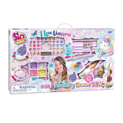 So You 4-In-1 Unicorn Jewellery Dream Set So You 4-In-1 Unicorn Jewellery Dream Set