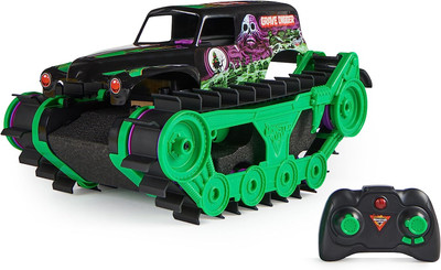 Monster Jam Grave Digger Trax All-Terrain Remote Control Outdoor Vehicle Monster Jam Grave Digger Trax All-Terrain Remote Control Outdoor Vehicle