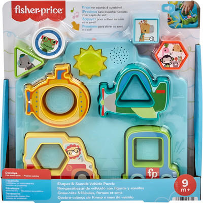 Fisher-Price Infant Shapes & Sounds Vehicle Puzzle - Animals Fisher-Price Infant Shapes & Sounds Vehicle Puzzle - Animals