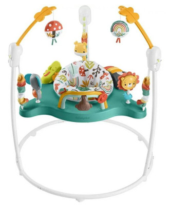 Fisher-Price Baby Bouncer Whimsical Forest Jumperoo Activity Center with Music and Lights