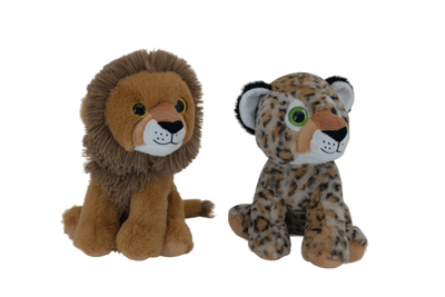 Wild Animal Plush - Lion and leopard 24cm Wild Animal Plush - Lion and leopard 24cm