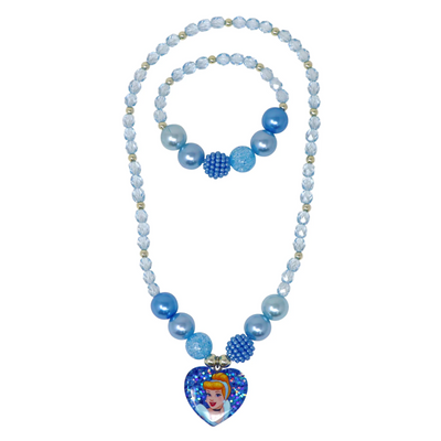 Disney Princess Cinderella Sparkle Necklace and Bracelet Set Disney Princess Cinderella Sparkle Necklace and Bracelet Set