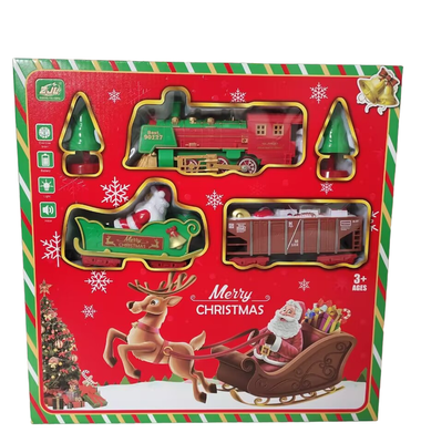Christmas Train Set With Lights And Song