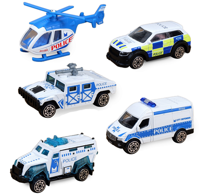 Police Diecast 5 Pack 1:64 Police Diecast 5 Pack 1:64