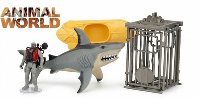 Animal World Great White Shark Playset - Deep Sea Discovery