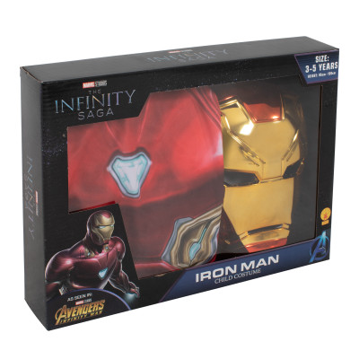 Iron Man Costume Box Set 3-5yrs Iron Man Costume Box Set 3-5yrs
