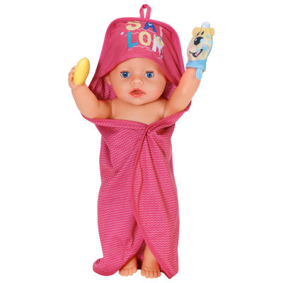 Baby Born Bath Hooded Towel Set Baby Born Bath Hooded Towel Set