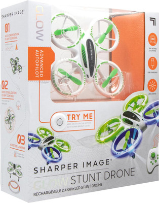 Sharper Image Remote Control Drone Stunt Glow LED 5-inch Sharper Image Remote Control Drone Stunt Glow LED 5-inch