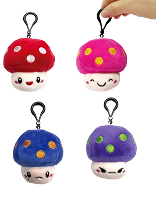 Plush Keychain Fluff Poppers Mushroom Keyring Plush Keychain Fluff Poppers Mushroom Keyring