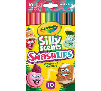 Crayola Silly Scents Smash Ups Fine Line Washable Markers - 10 Pack