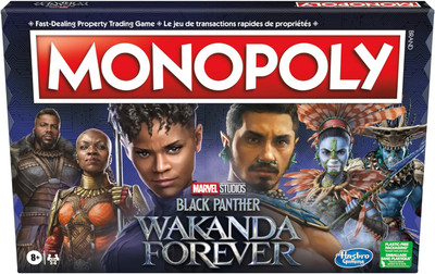 Monopoly: Marvel Studios' Black Panther: Wakanda Forever Edition Board Game Monopoly: Marvel Studios' Black Panther: Wakanda Forever Edition Board Game