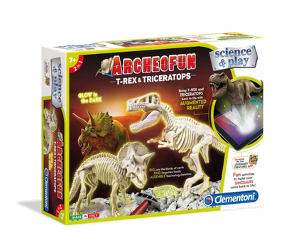 Archeofun T-rex and Triceratops Glow in the Dark Archeofun T-rex and Triceratops Glow in the Dark