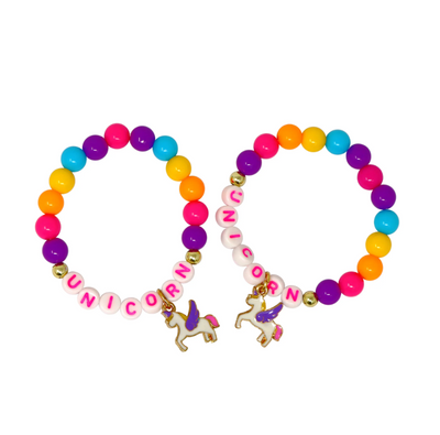BFF Unicorn Rainbow Pearl Bracelet Set BFF Unicorn Rainbow Pearl Bracelet Set
