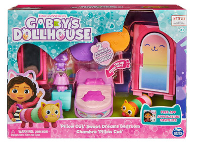 Gabby's Dollhouse Pillow Cat's Sweet Dreams Bedroom